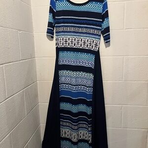 Lot of Three Maxi Dresses Collection Colorful Patterned